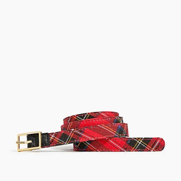 J.Crew *BRAND NEW* Tartan Plaid Womens L/XL Reversible Belt